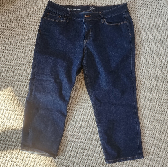 LOFT curvy crop Jean's Size 32/14 - Picture 2 of 2
